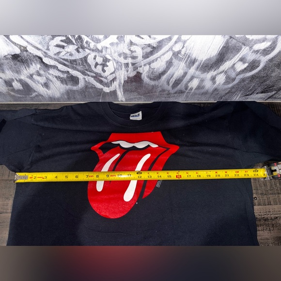 VINTAGE Rolling Stones Classic Tongue black concert band t-shirt SZ XL - Picture 8 of 8